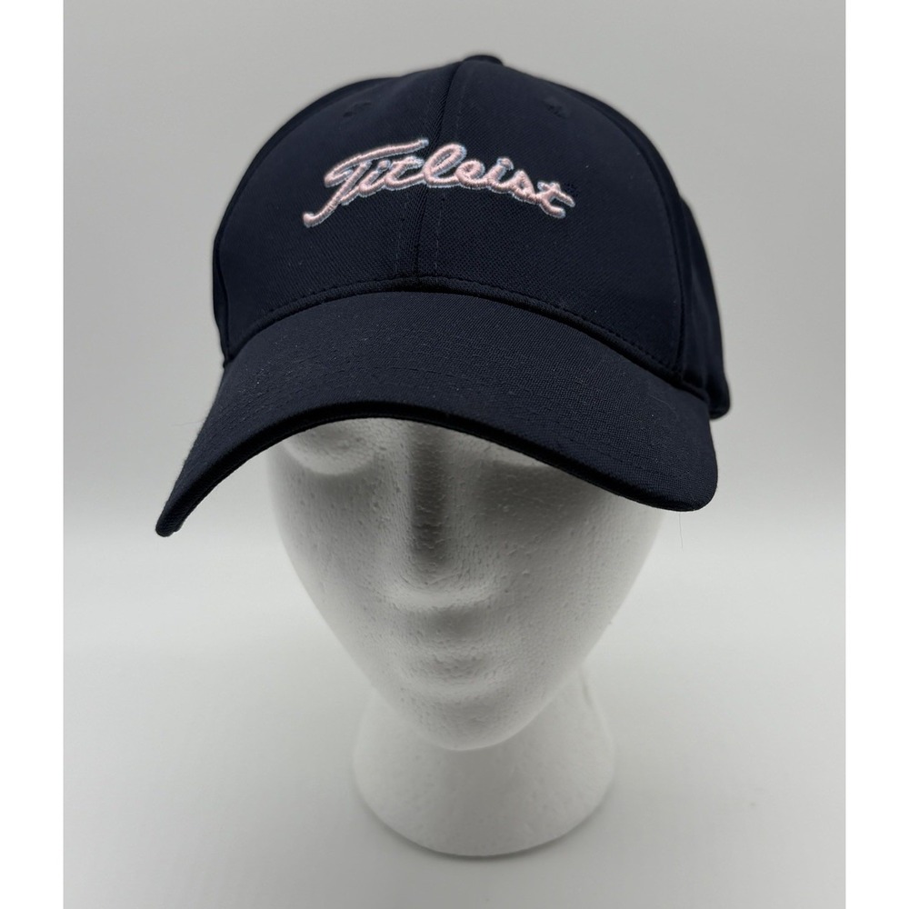 Titleist Hat Cap Strap Back Unisex‎ One Sz Blue Golf Pink Embroidered Breathable